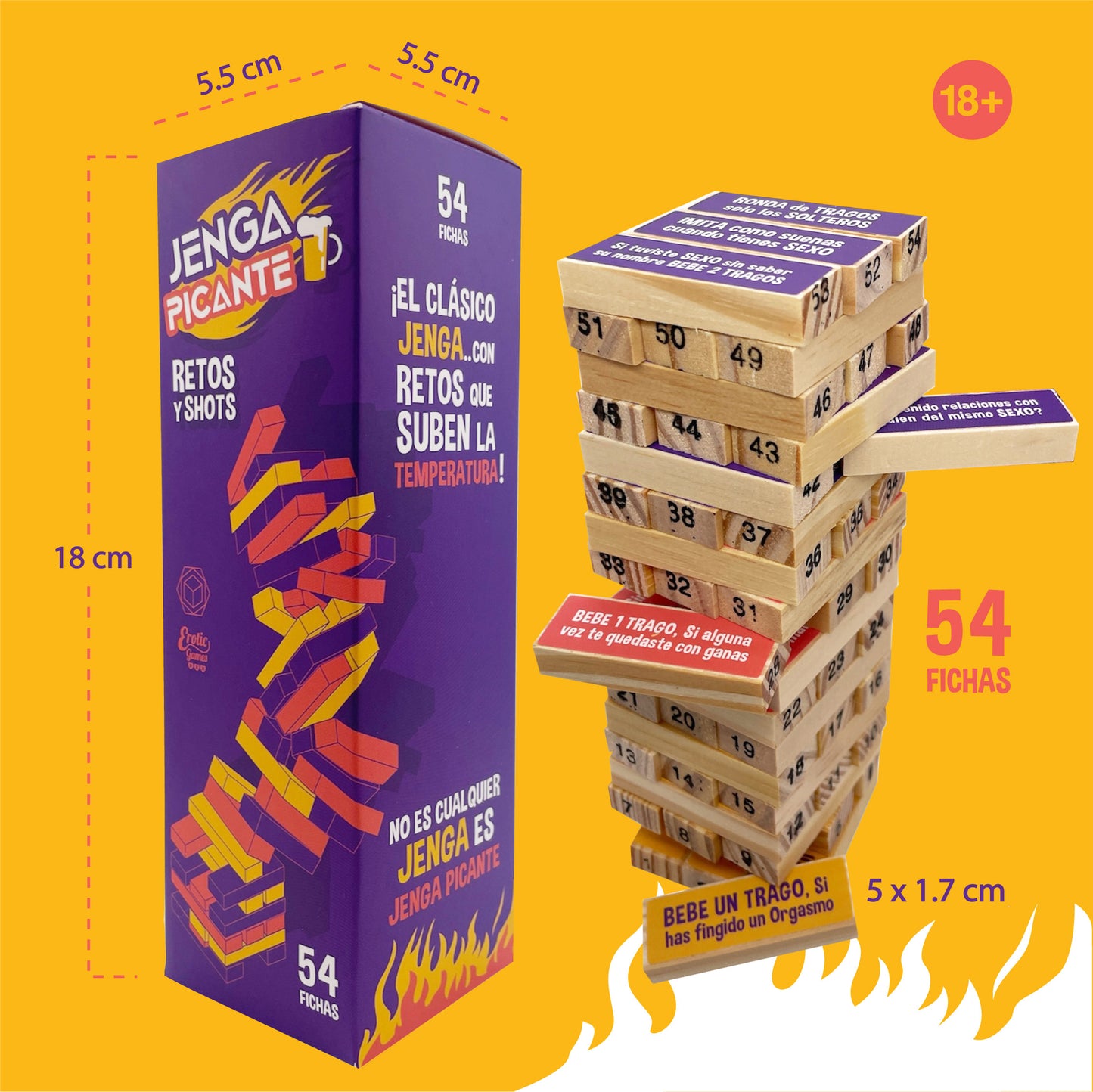 Juego Jenga Picante