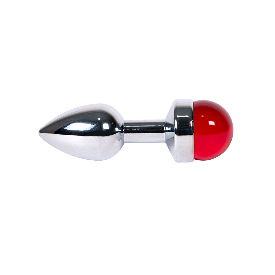 Plug Anal Ball Gema Roja