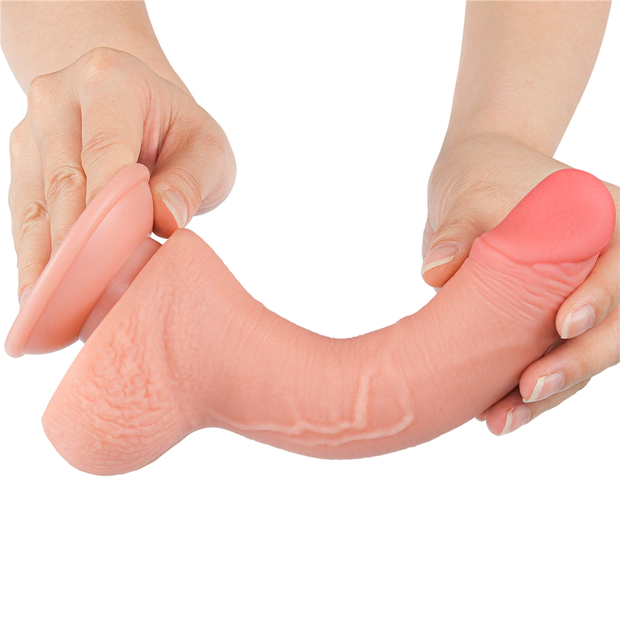 Dildo Realista 7.5'' Sliding Skin Dual Layer Dong