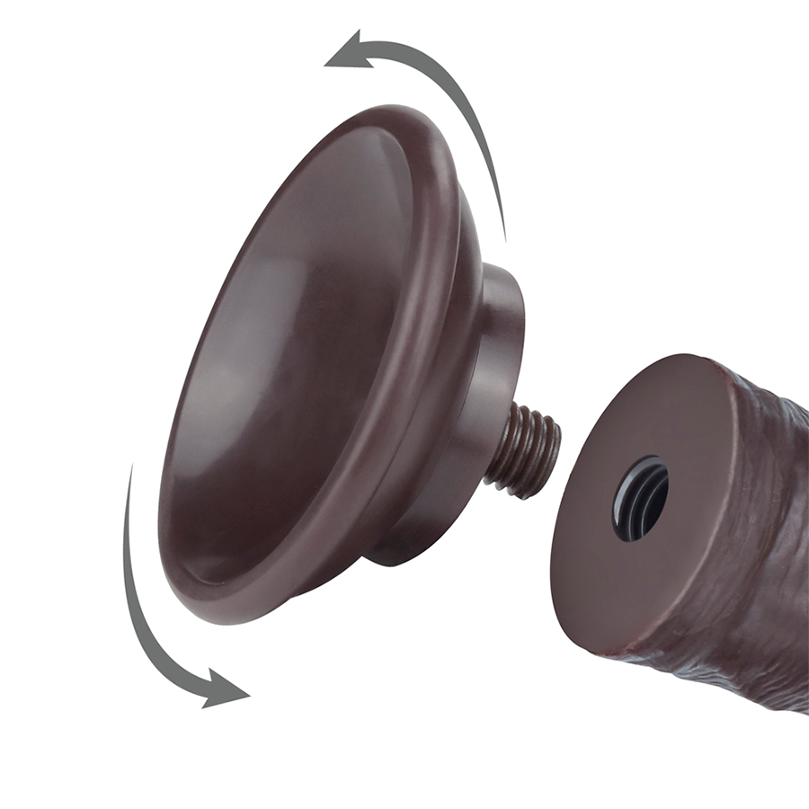 Dildo Realista 8'' Sliding Skin Dual Layer Dong