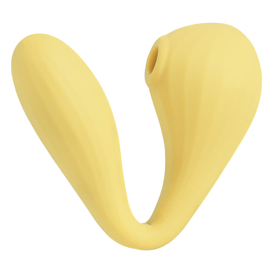 Estimulador Clitorial y Vibrador Punto G Magic Bobi Yellow COntrolado por APP Global