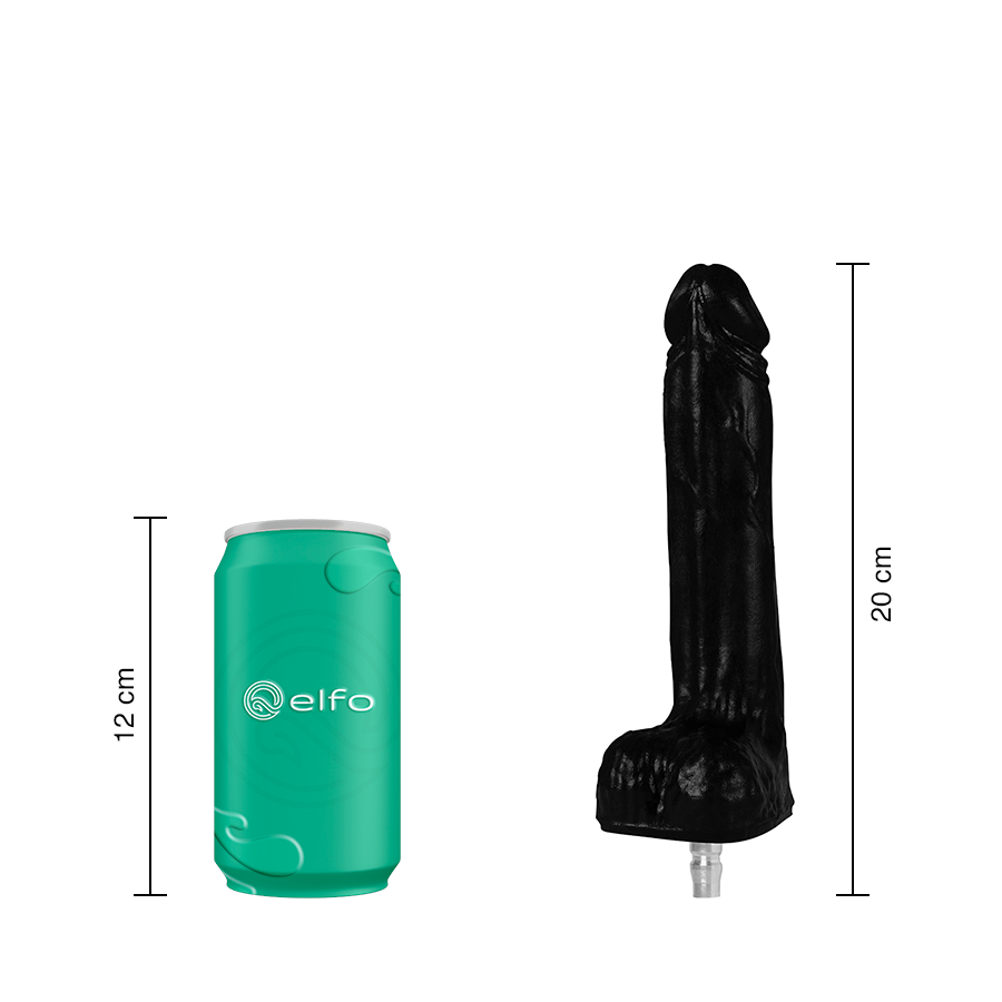 Dildo Paul Black Compatible Con Lovense Machine