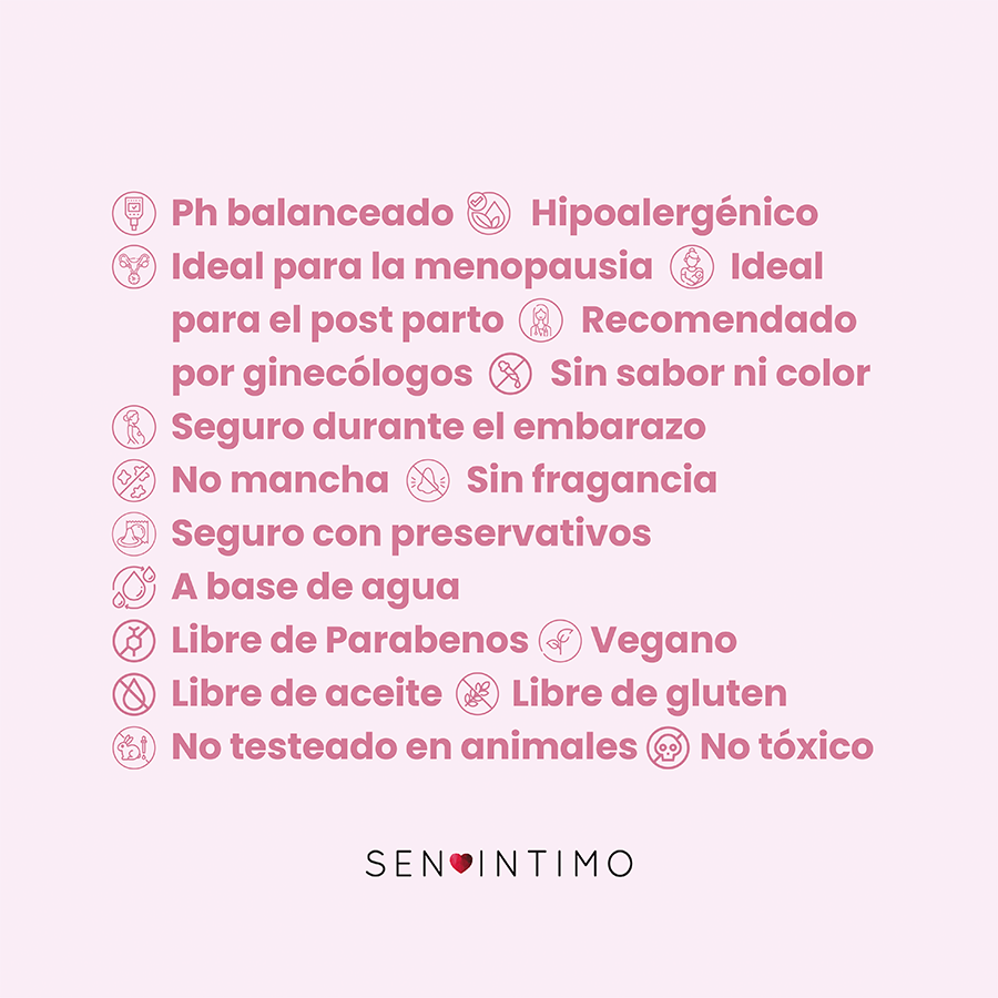Lubricante Neutro con Ácido Hialurónico y Aloé x 500 ml by Sen Ìntimo
