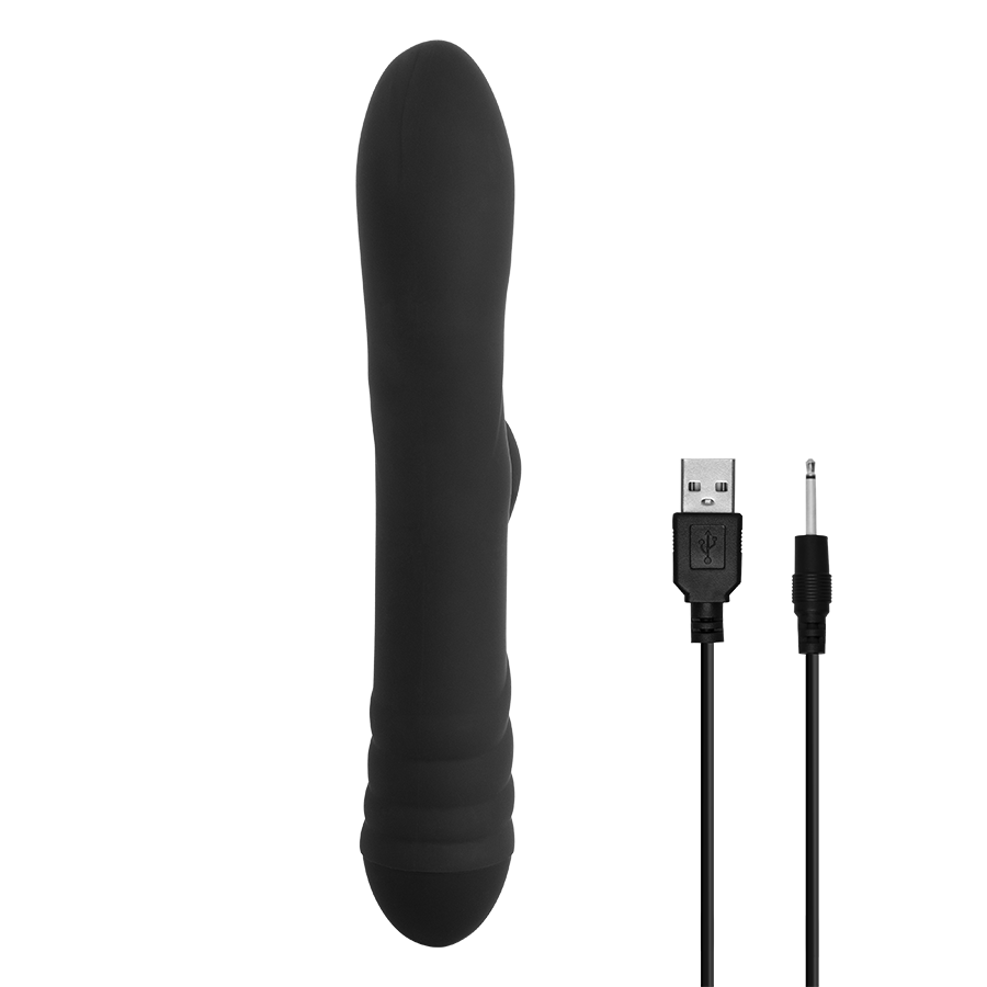 Vibrador de Doble Estimullacion Twister Black by Adrien Lastic