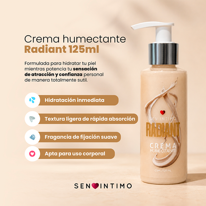 Crema Humectante con Phermonas Radiant X 125 mL Sen Intimo