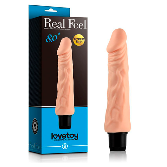 Dildo Vibrator 8'' Streme Feel Cyberskin