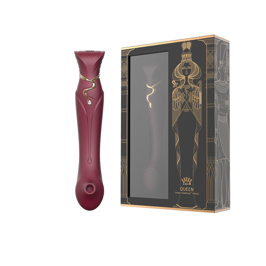 Set Vibrador de Lujo Queen Wine Red Controlado por APP Bluetooth by ZALO