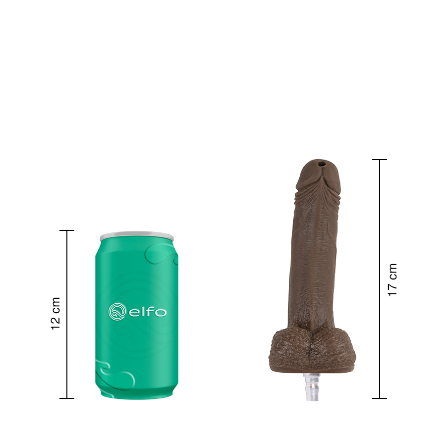 Dildo Uriel Chocolate compatible con ROBBOCOCK Machine