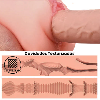 Masturbador Masculino, Vagina Realista, Sonido Y Vibración