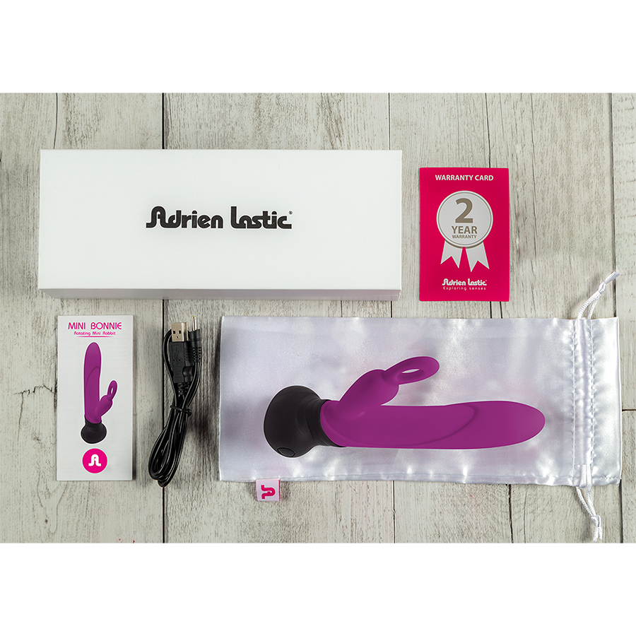 Vibrador Doble Estimulación Mini Bonnie  & Clyde Purple