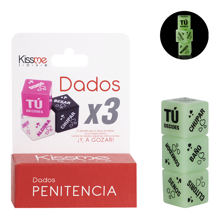 Dados Penitencia Luminosos X3