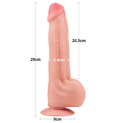 11.5'' King Sized Sliding Skin Dual Layer Dong Flesh