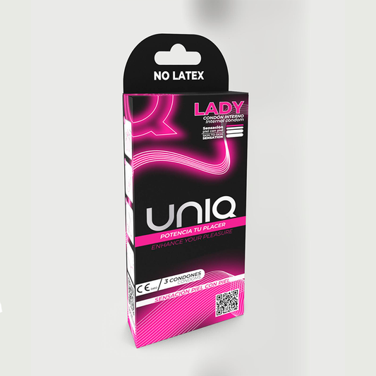 Lady Condom Uniq Condón Femenino x 3 Unidades