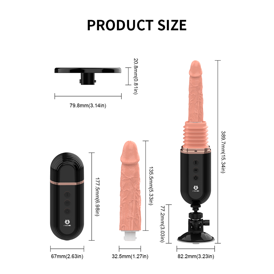 Vibrador Control Remoto Gatling