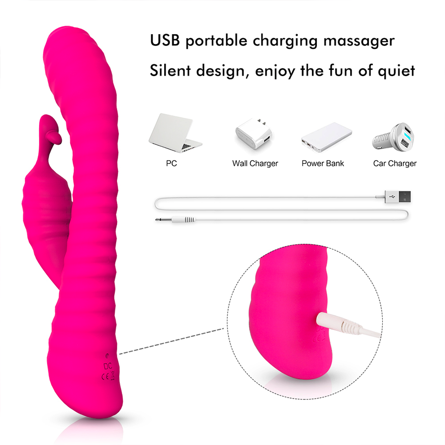 Vibrador Doble Estimulación Moonlight Pink