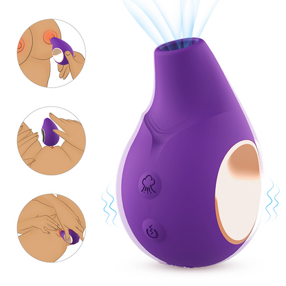 Vibrador y Estimulador clirtorial por Ondas George BY Amzing Toys Purple