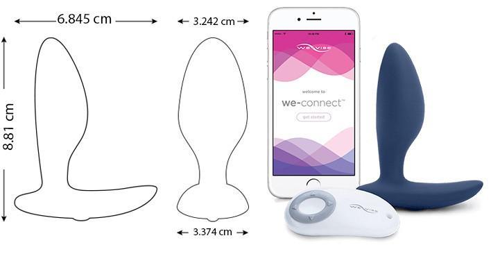 Plug Anal Vibrador Ditto Controlado por APP Global by We Vibe