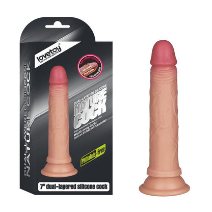 Dildo Silicone 7'' Dual  Platinum Flesh