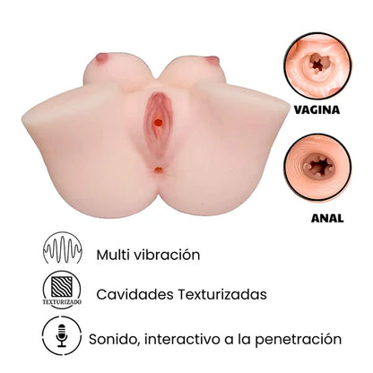 Masturbador Masculino, Vagina Realista, Sonido Y Vibración
