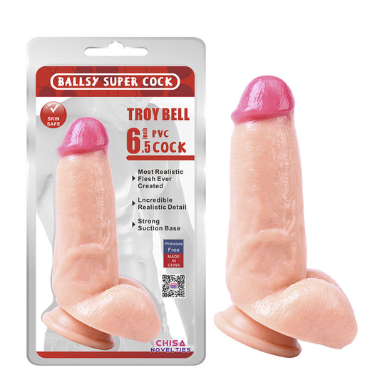 Dildo Troy Bell 6.5'' Flesh