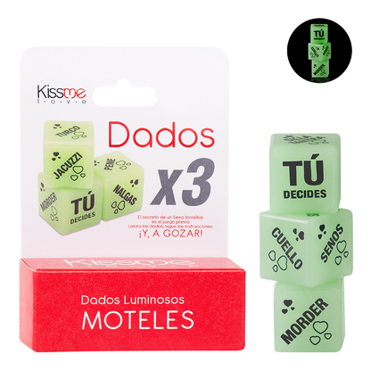 Dados Motel Luminosos X 3
