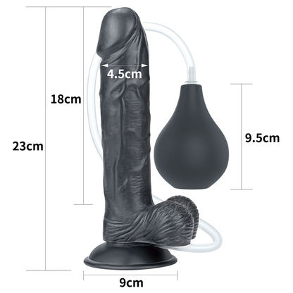 Dildo Squirt Extremo 9'' Black