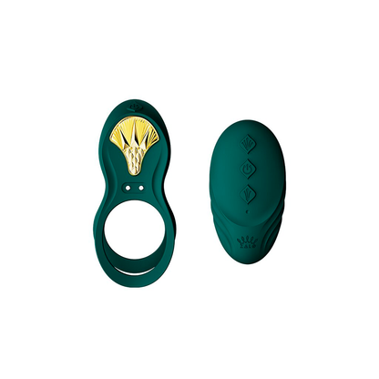 Anillo Vibrador de Lujo Bayek Turqoise Green Controlado por APP Global by ZALO