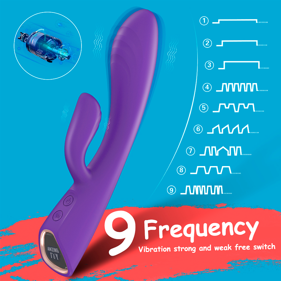 Vibrador de Doble Estimulación Alivior Purple by Amzing Toys