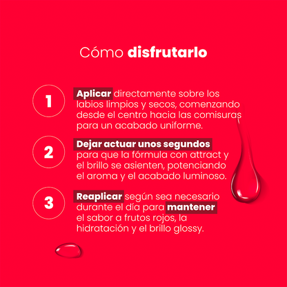 Brillo Labial X 20 Ml Frutos Rojos Sen Intimo