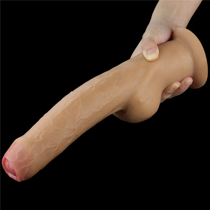 Dildo Realista 11'' Dual Layered Handle Cock