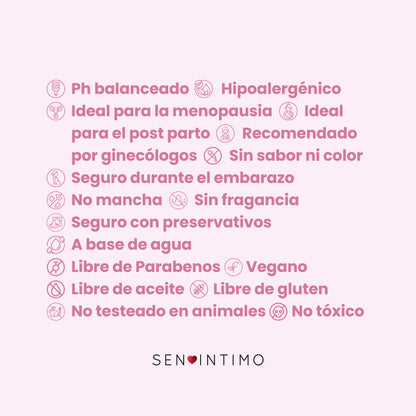 Lubricante Neutro con Ácido Hialurónico y Aloé x 10 ml by Sen Ìntimo