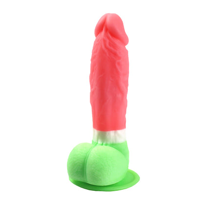 Dildo S-man Glow Pink And Green