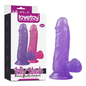 Dildo Small 6" Jelly Studs Crystal Purple