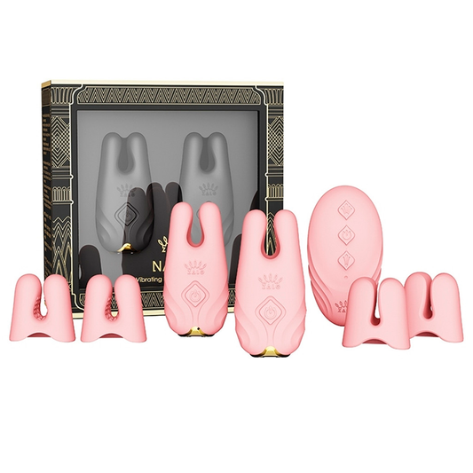 Pinzas Para Pezones y Clitoris de Lujo Nave Coral Pink Controlado por APP Global by ZALO