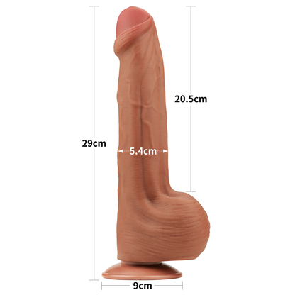 11.5'' King Sized Sliding Skin Dual Layer Dong Brown