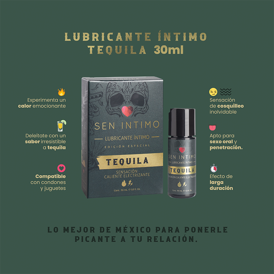 Lubricante Íntimo Tequila Sensación Caliente Electrizante x 30 ml by Sen Íntimo