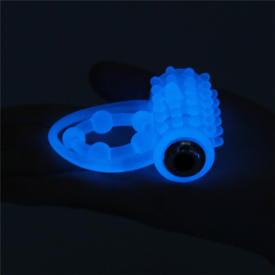 Anillo Vibrador Lumino Play Blue