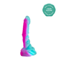 Dildo Anfibio Mediano Verde Fucsia