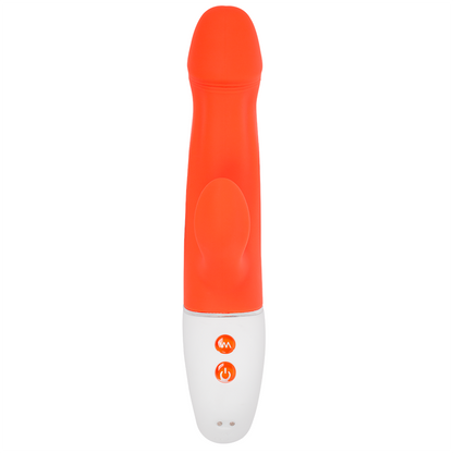 Vibrador Doble Estimulación Wave Naranja