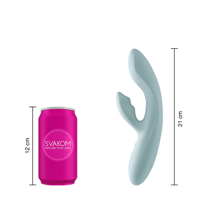 Vibrador Flexible Chika Turquoise Gray Svakom