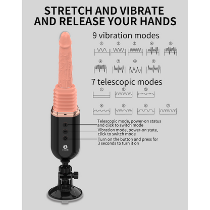 Vibrador Control Remoto Gatling