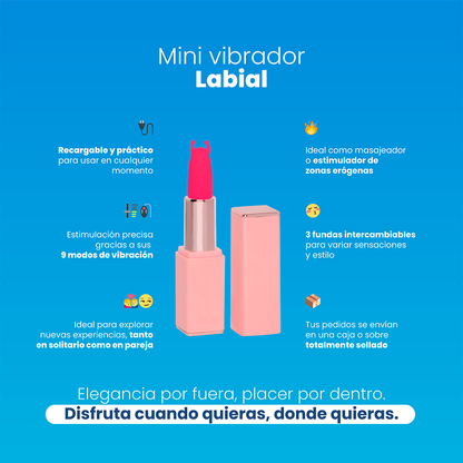 Kit Mini Vibrador Labial Sen Intimo