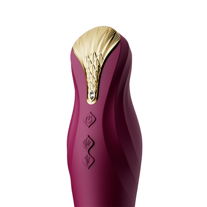 Vibrador de Lujo King Velvet Purple Controlado por APP Bluetooth by ZALO