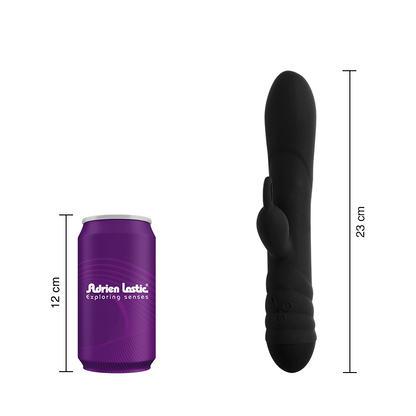 Vibrador de Doble Estimullacion Twister Black by Adrien Lastic