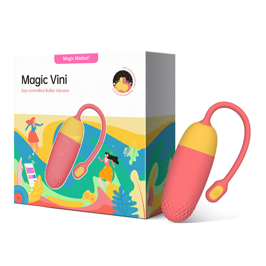 Huevo Vibrador Magic Vini Naranja Controlado por APP Global