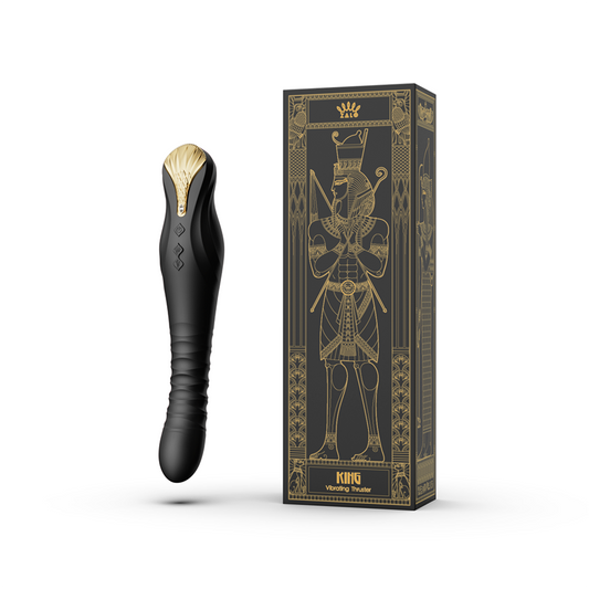 Vibrador de Lujo King Obsidian Black Controlado por APP Bluetooth by ZALO