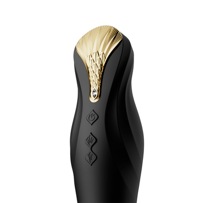 Vibrador de Lujo King Obsidian Black Controlado por APP Bluetooth by ZALO