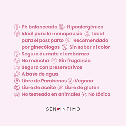 Lubricante Neutro con Ácido Hialurónico y Aloé x 60 ml by Sen Ìntimo