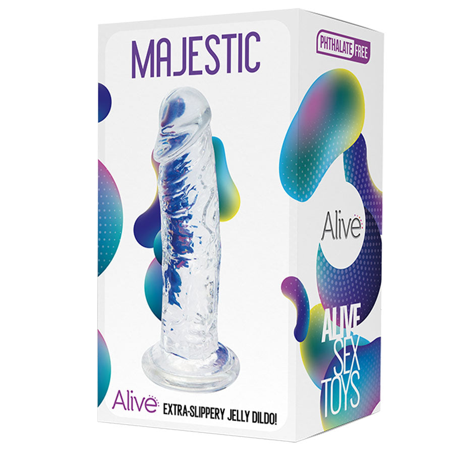 Dildo Majestic Clear New Jelly