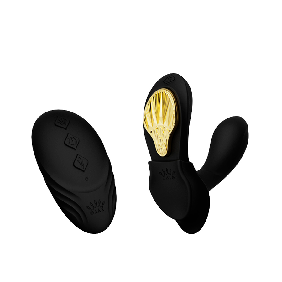 Vibrador de Lujo Doble Función Aya Obsidian Black Controlado por APP Global by ZALO